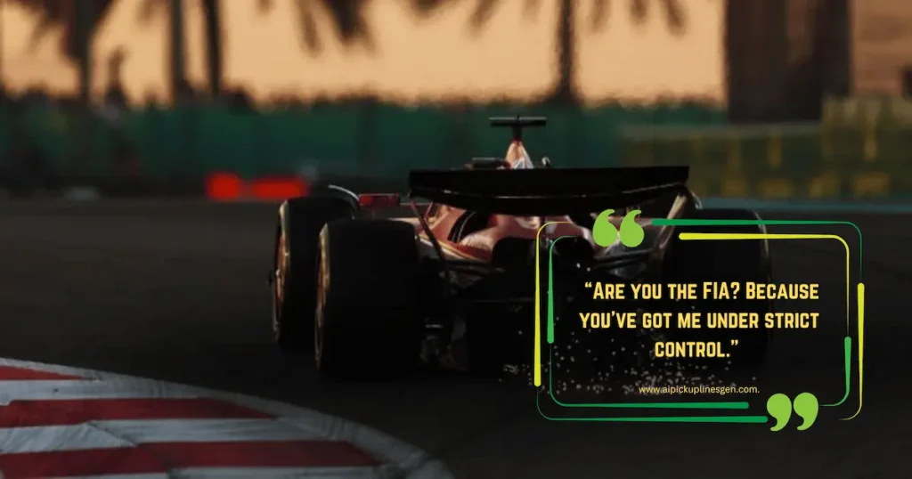 Funny Formula 1 Pick Up Lines